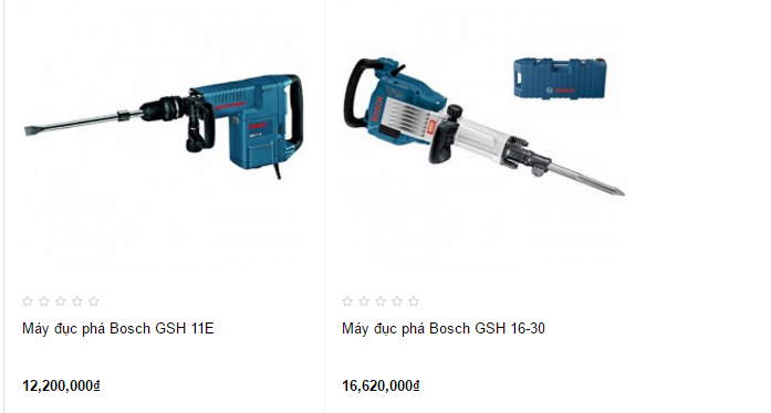 giá máy đục bên tông bosch