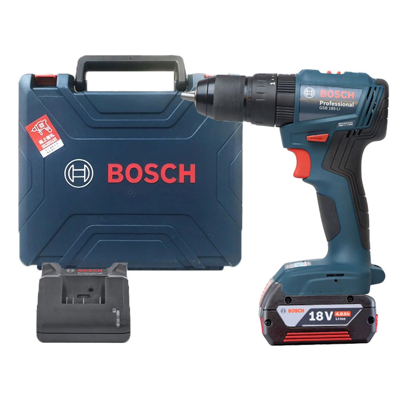 Máy khoan động lực 18V Bosch GSB 185-LI Set (1 Pin 4.0Ah)